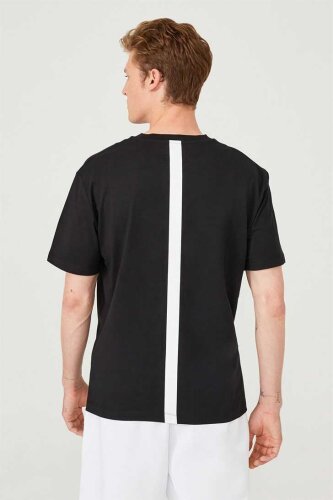 Les Hommes Urban Erkek Bisiklet Yaka Kısa Kollu T-Shirt - 4