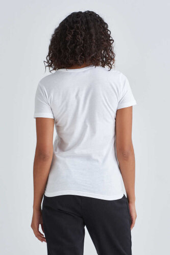 Lıove Moschino Kadın Yazılı T-Shirt - 4