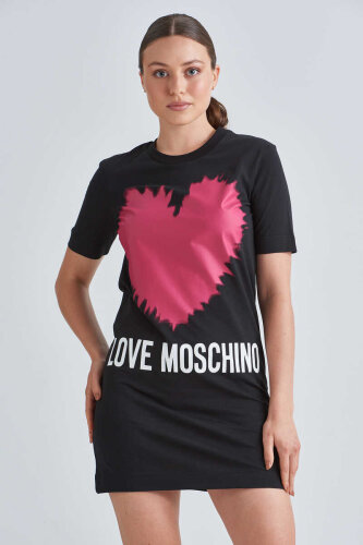 Love Moschino Baskılı Kadın Mini Elbise - Love Moschino