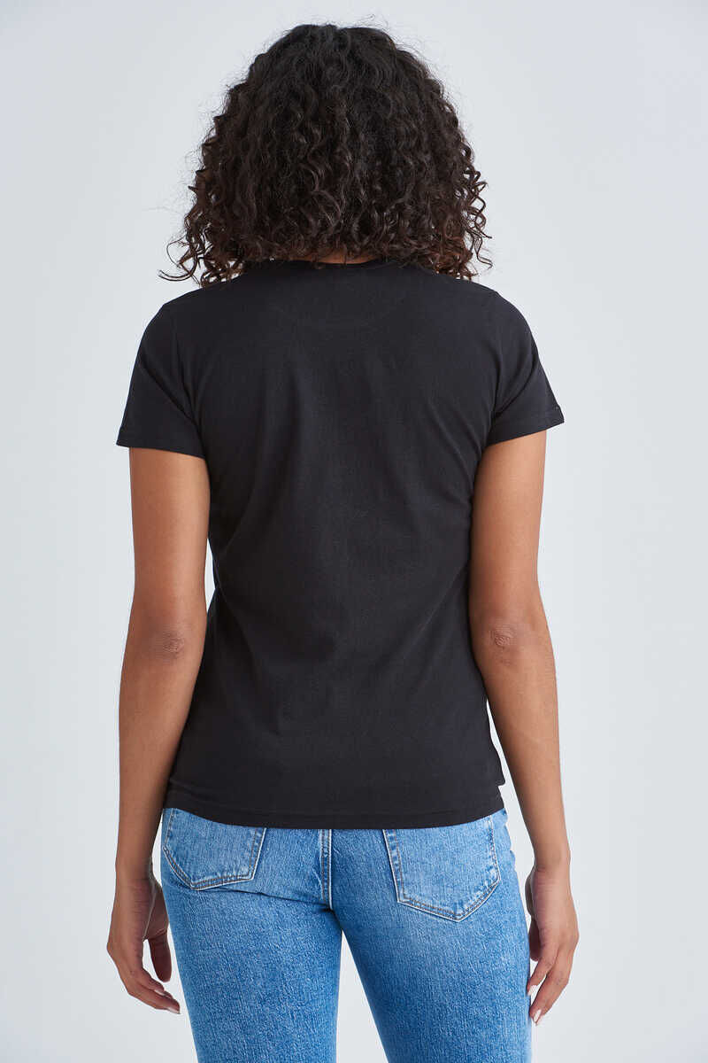 Love Moschino Bisiklet Yaka Kadın T-Shirt - 4