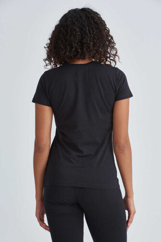 Love Moschino Bisiklet Yaka Kadın T-Shirt - 3