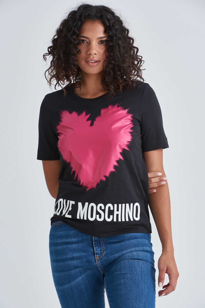 Love Moschino Kadın Basklı T-Shirt - 1