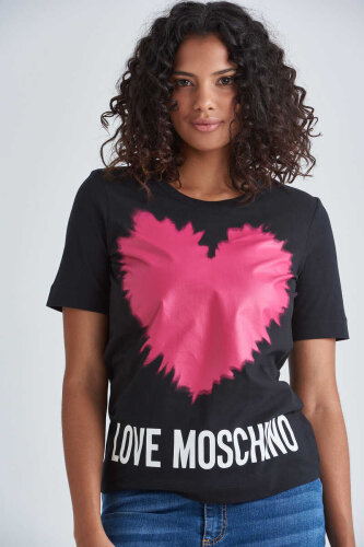 Love Moschino Kadın Basklı T-Shirt - 3