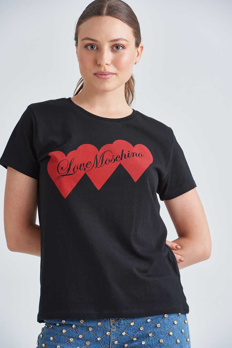 Love Moschino Kadın Bisiklet Yaka T-Shirt - 1
