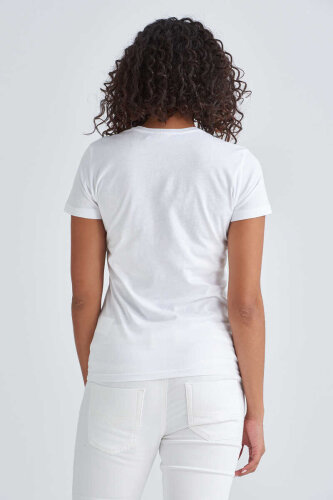 Love Moschino Kadın Bisiklet Yaka T-Shirt - 4