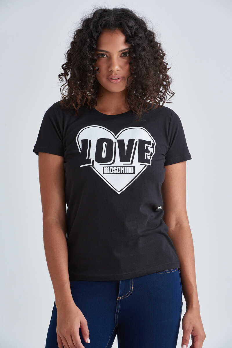 Love Moschino Kadın Bisiklet Yaka T-Shirt - 5