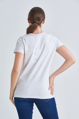 Love Moschino Kadın Bisiklet Yaka T-Shirt - 8