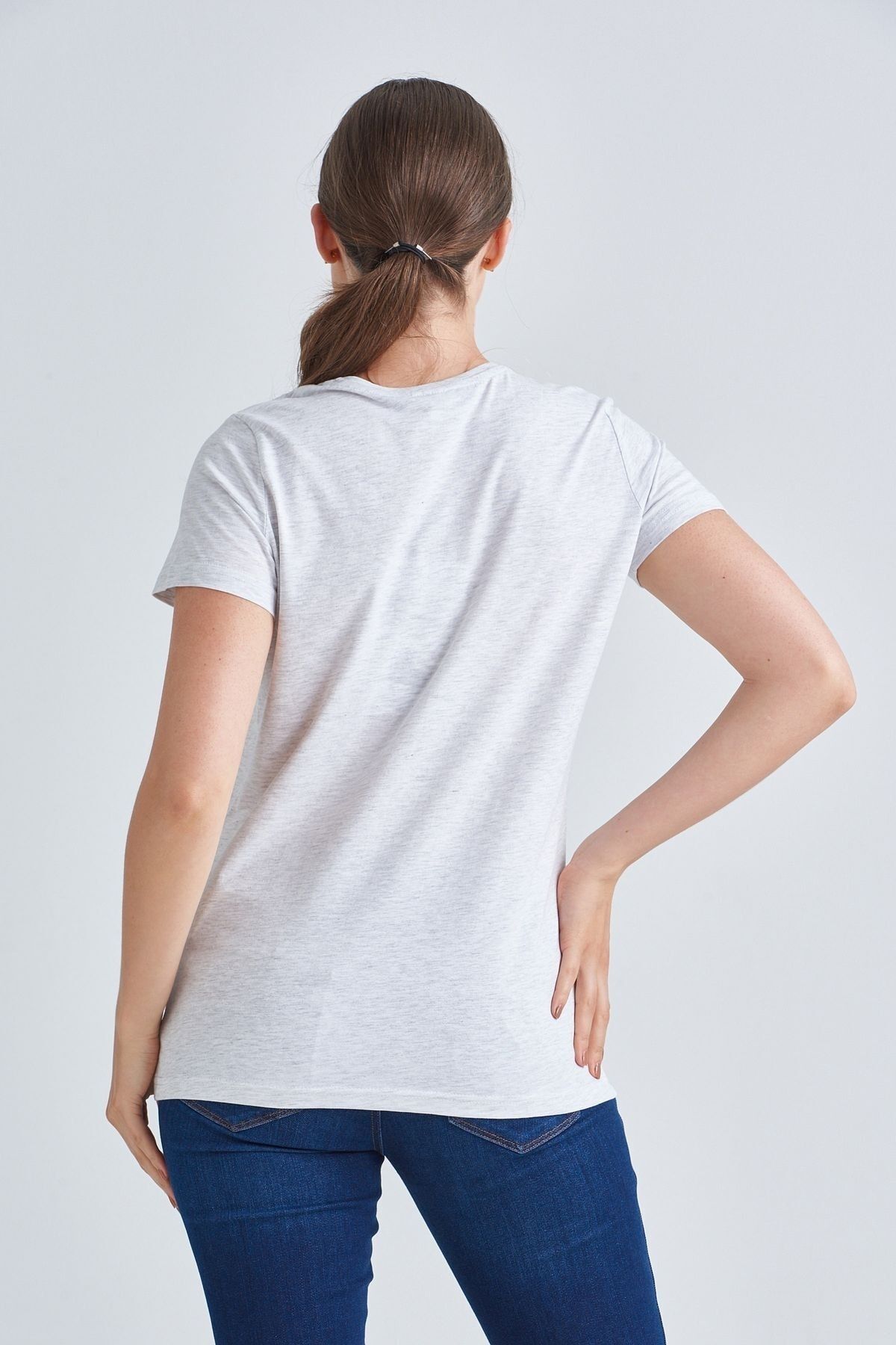 Love Moschino Kadın Bisiklet Yaka T-Shirt - 8