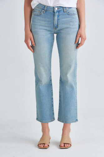 Love Moschino Kadın Crop Jeans - 2