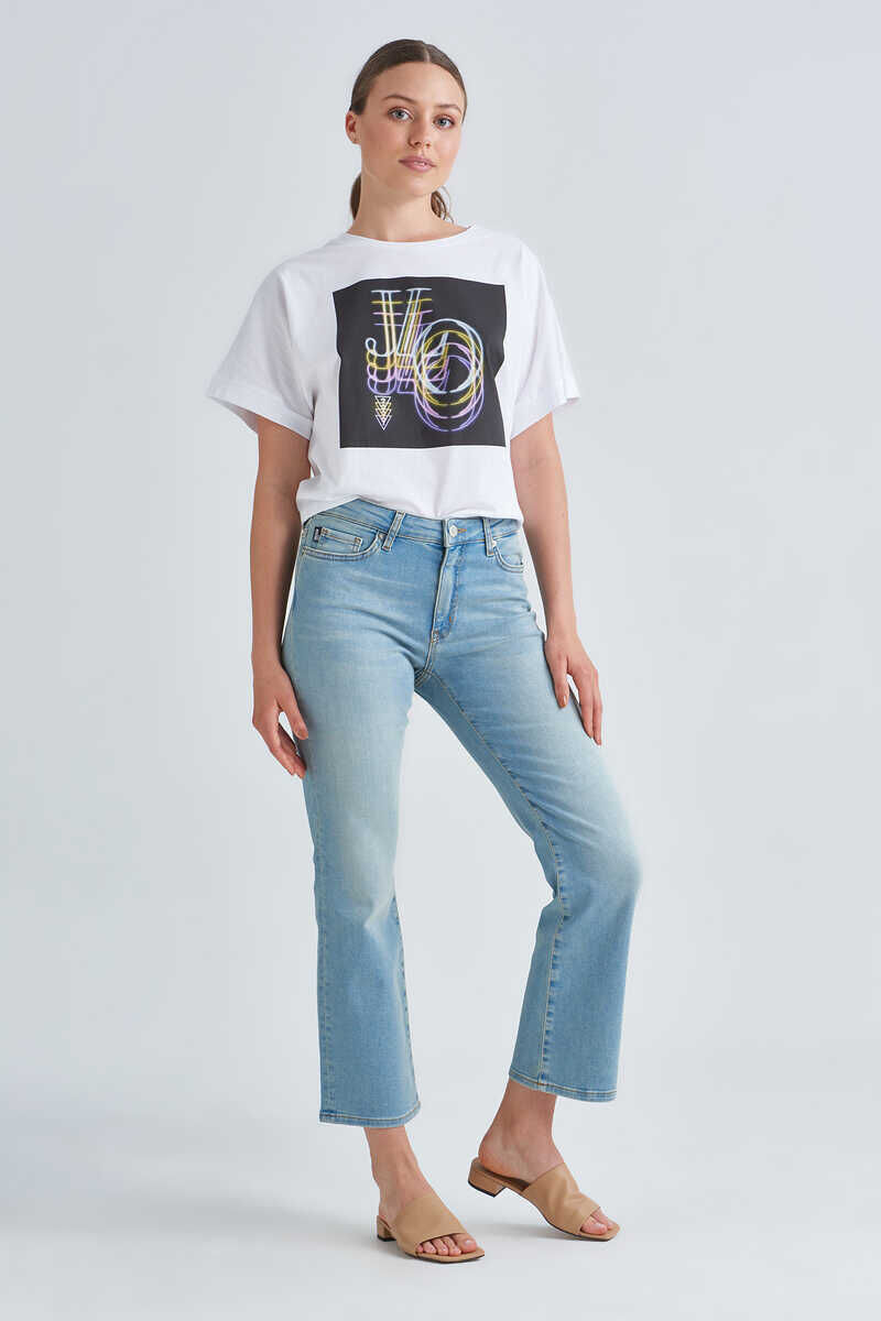 Love Moschino Kadın Crop Jeans - 3