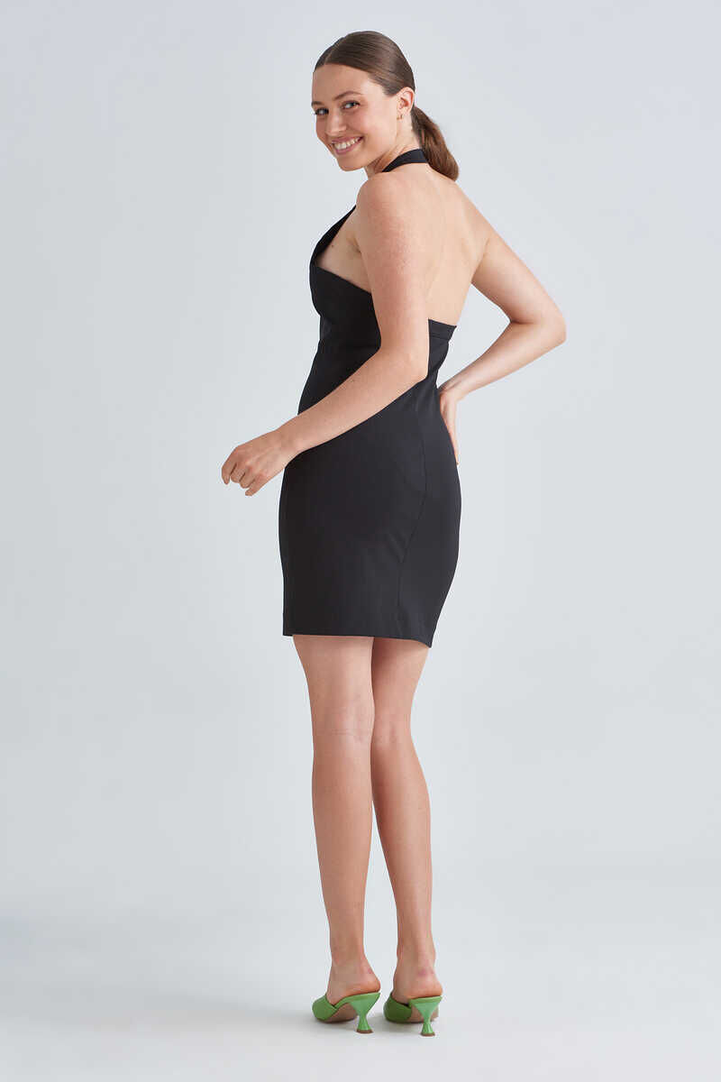Love Moschino Kadın Fermuarlı Mini Elbise - 4
