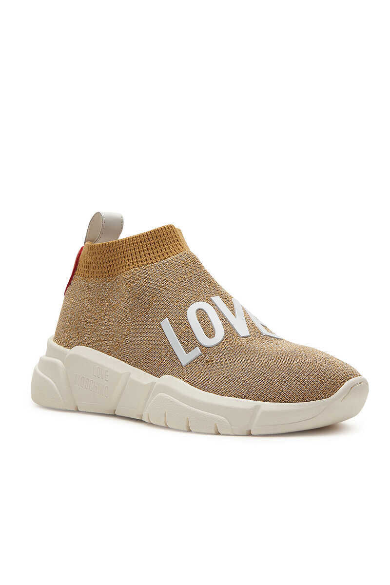 Love Moschino Kadın Gold Sneaker - 1