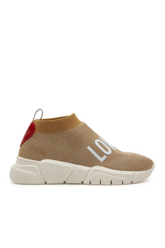 Love Moschino Kadın Gold Sneaker - 2
