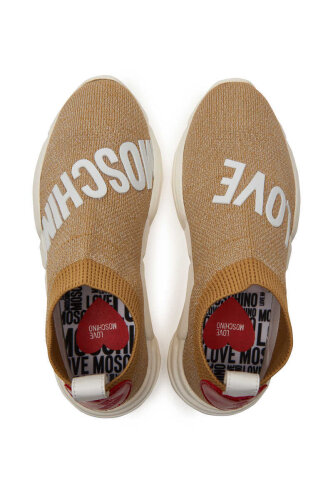 Love Moschino Kadın Gold Sneaker - 4