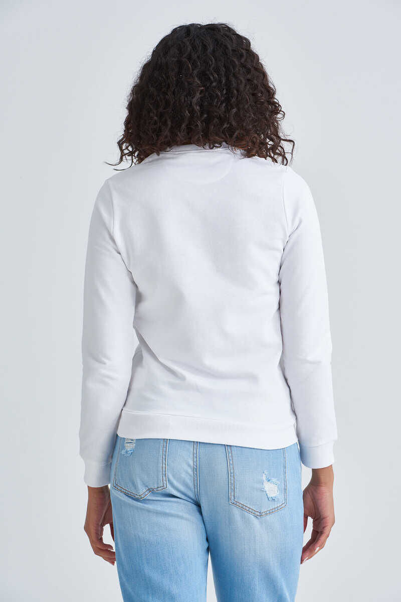 Love Moschino Kadın Kalp Logolu Sweatshirt - 4