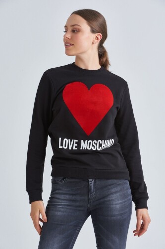 Love Moschino Kadın Logolu Sweatshirt - 5