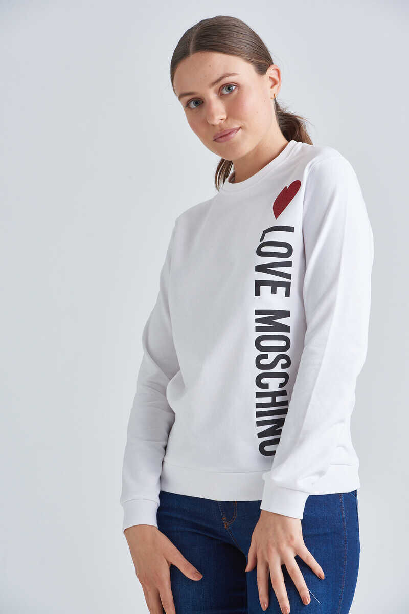 Love Moschino Kadın Logolu Sweatshirt - 3