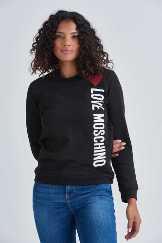 Love Moschino Kadın Logolu Sweatshirt - Love Moschino