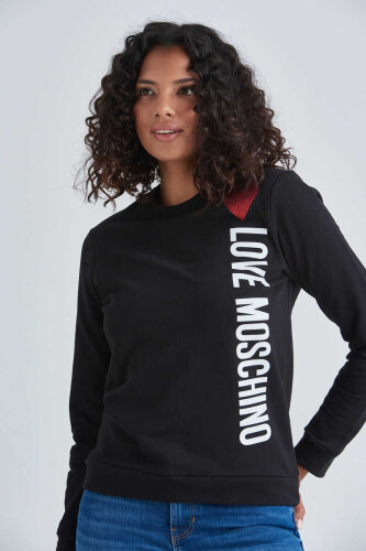 Love Moschino Kadın Logolu Sweatshirt - 3