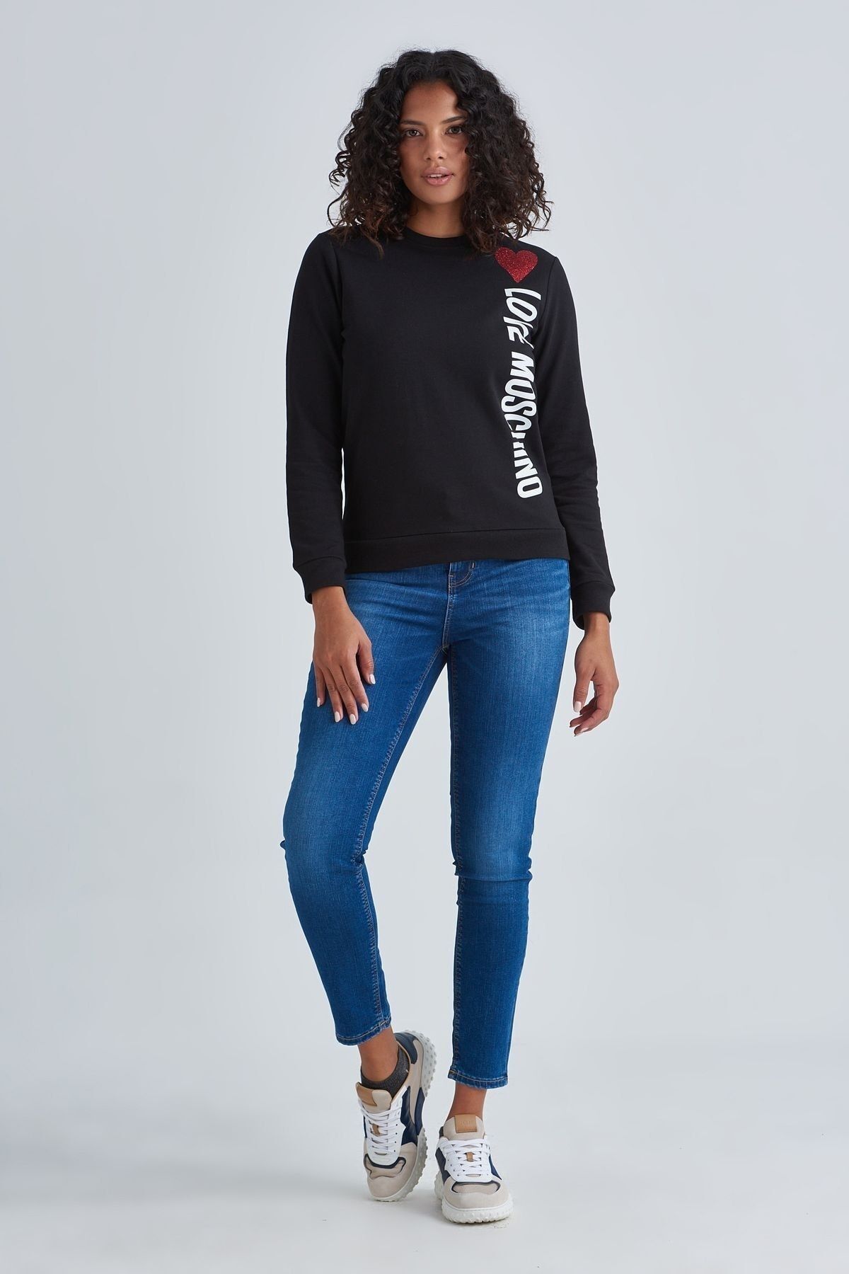 Love Moschino Kadın Logolu Sweatshirt - 6