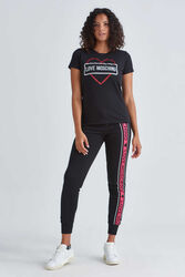 Love Moschino Kadın Logolu T-Shirt - 2