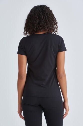 Love Moschino Kadın Logolu T-Shirt - 6