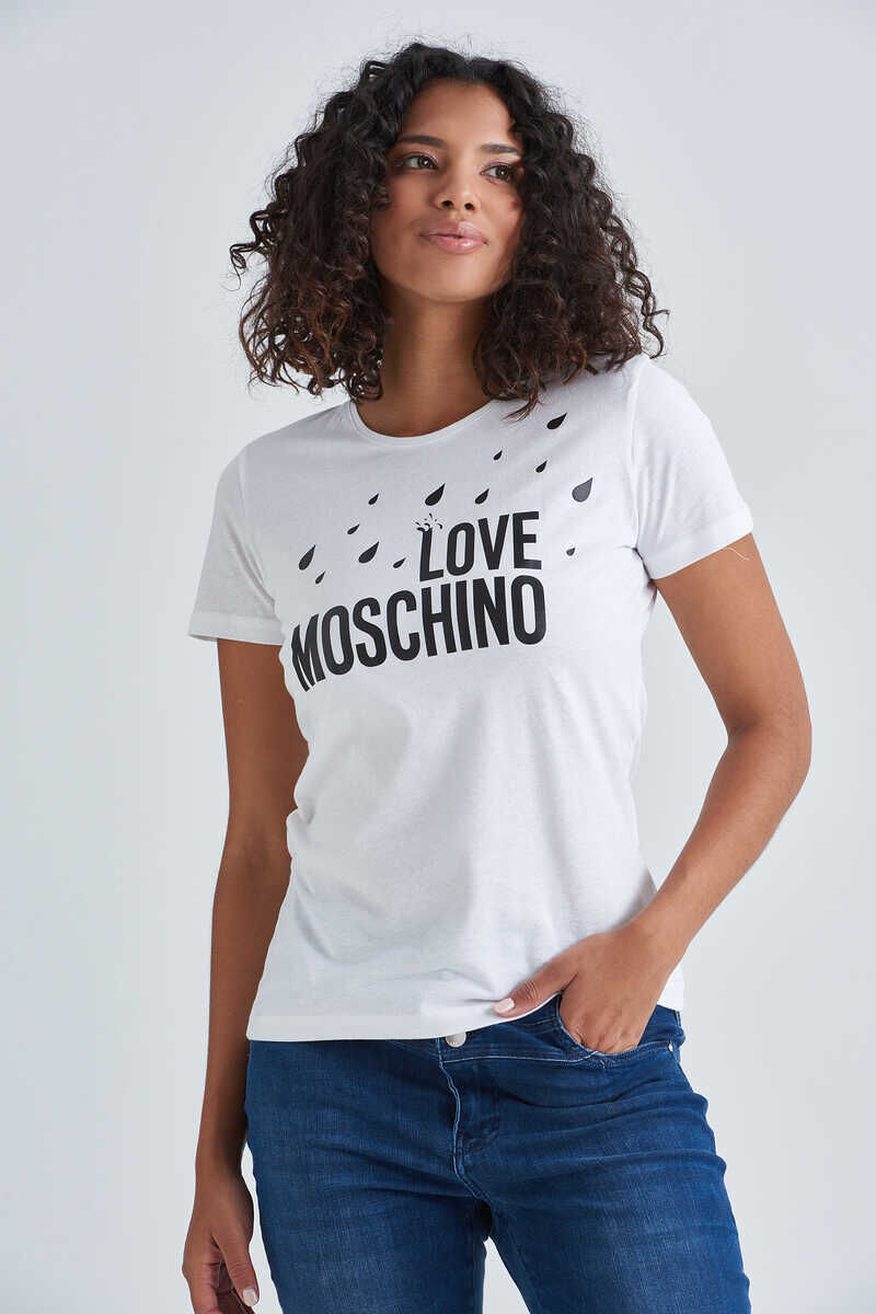 Love Moschino Kadın Yazılı T-Shirt - 1
