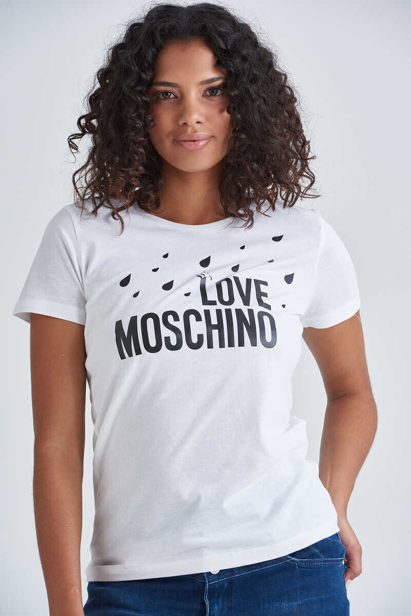 Love Moschino Kadın Yazılı T-Shirt - 3