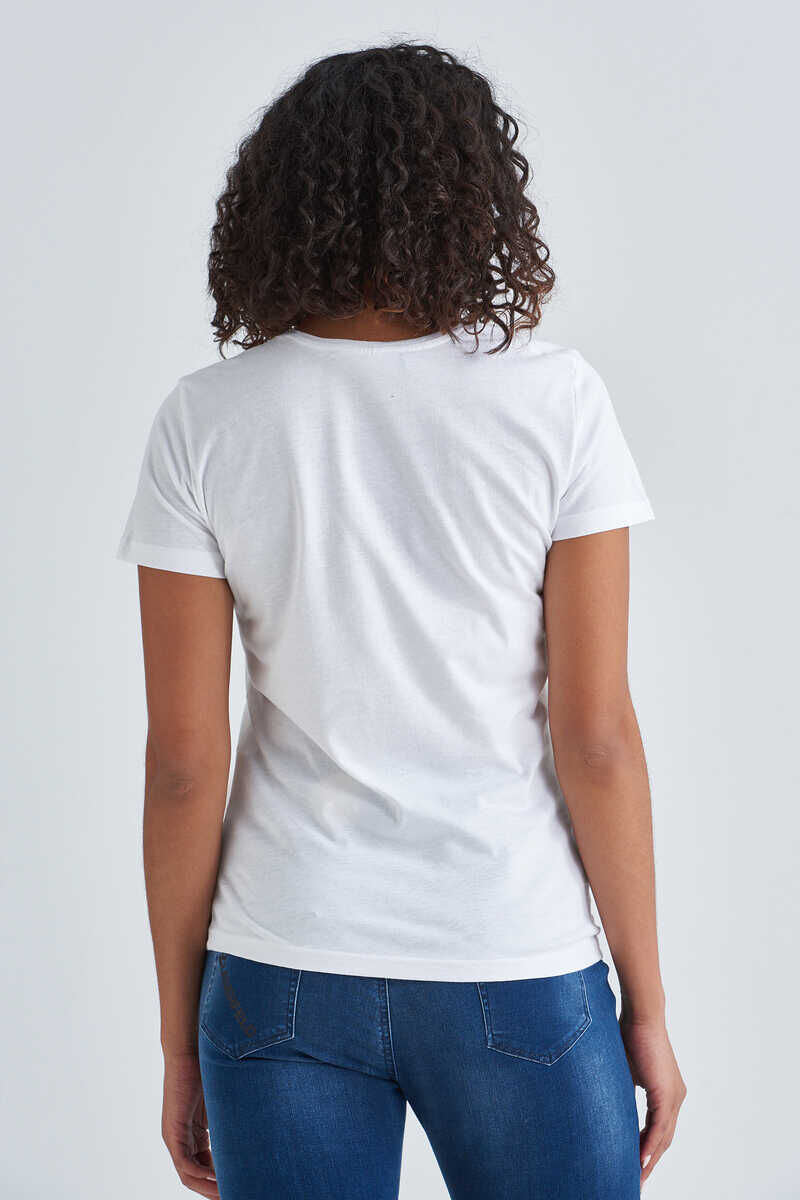 Love Moschino Kadın Yazılı T-Shirt - 4