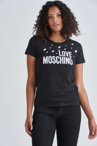 Love Moschino Kadın Yazılı T-Shirt - 1