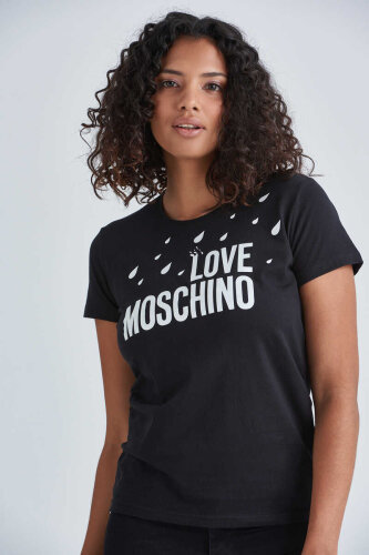 Love Moschino Kadın Yazılı T-Shirt - 3