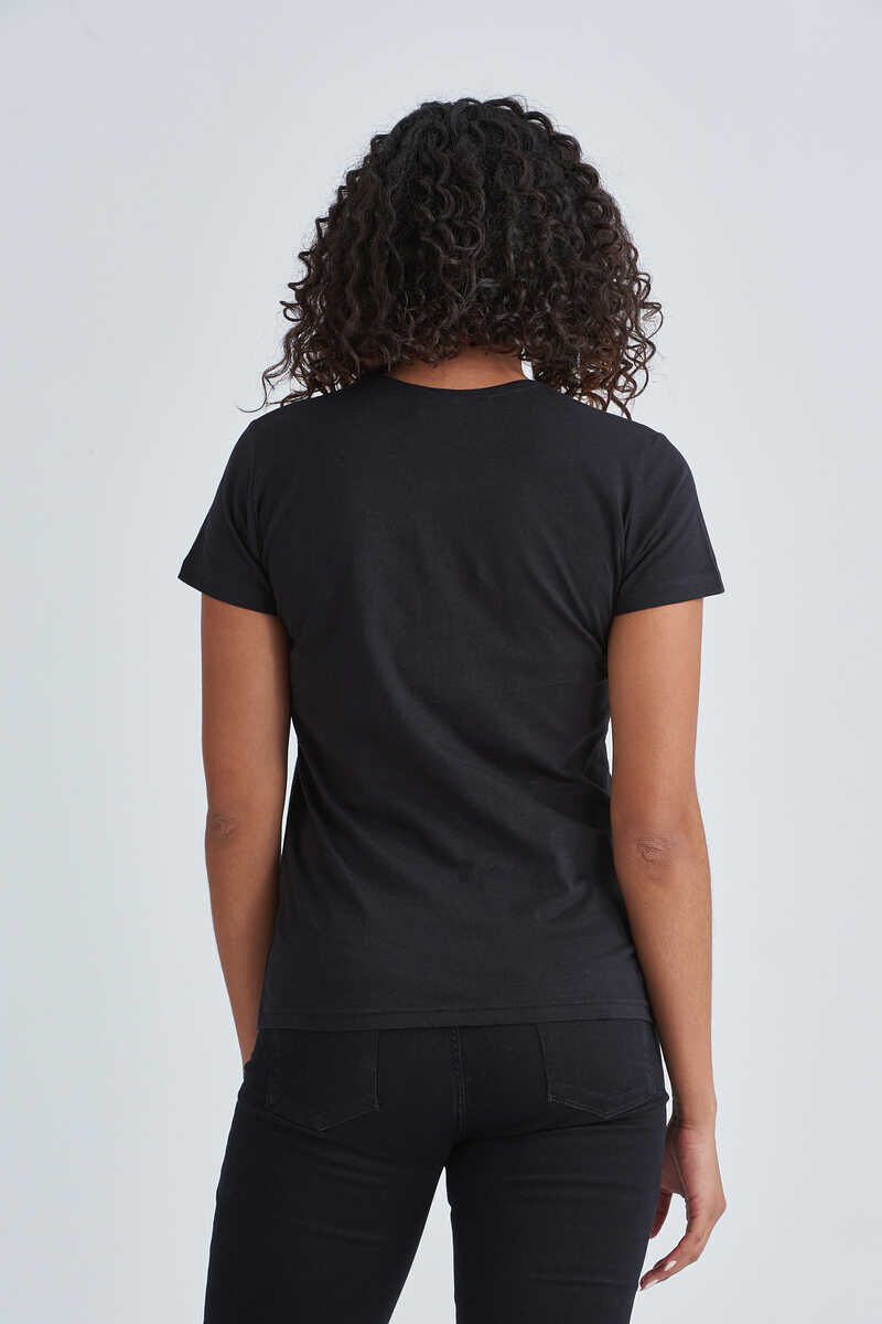 Love Moschino Kadın Yazılı T-Shirt - 4