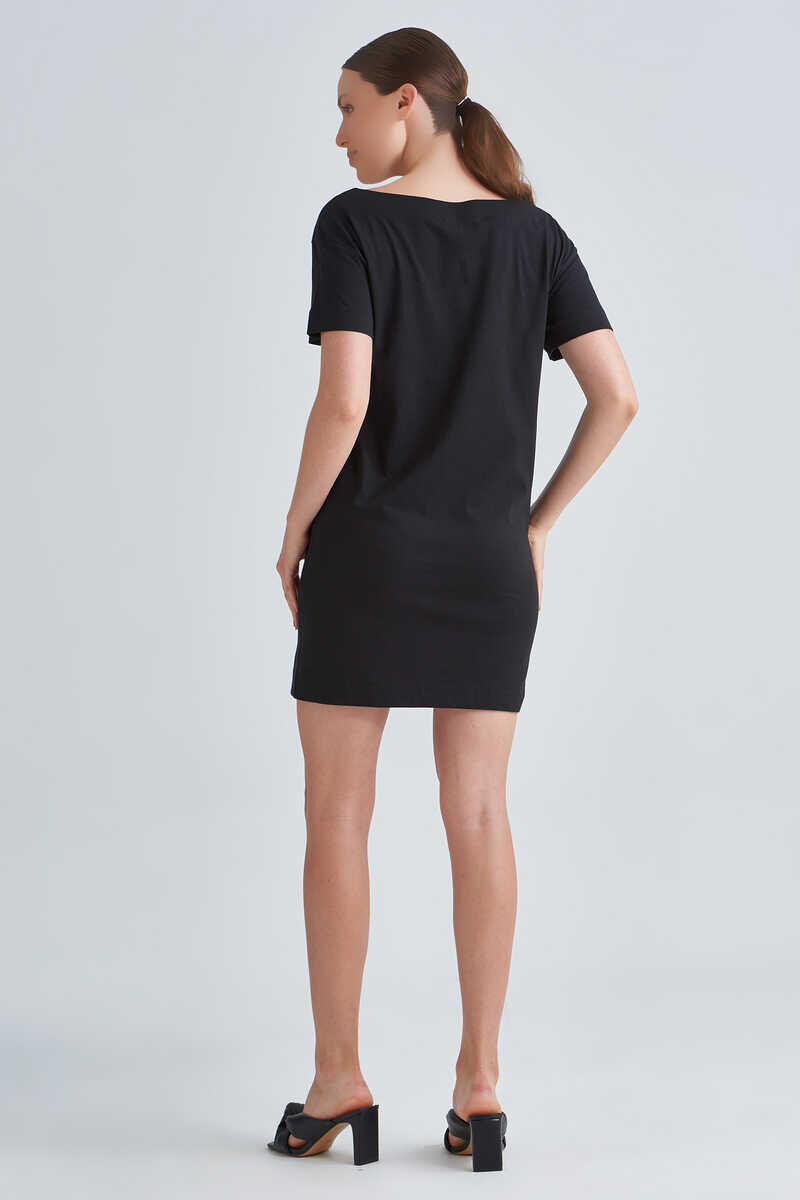 Love Moschino Yazılı Kadın Mini Elbise - 4