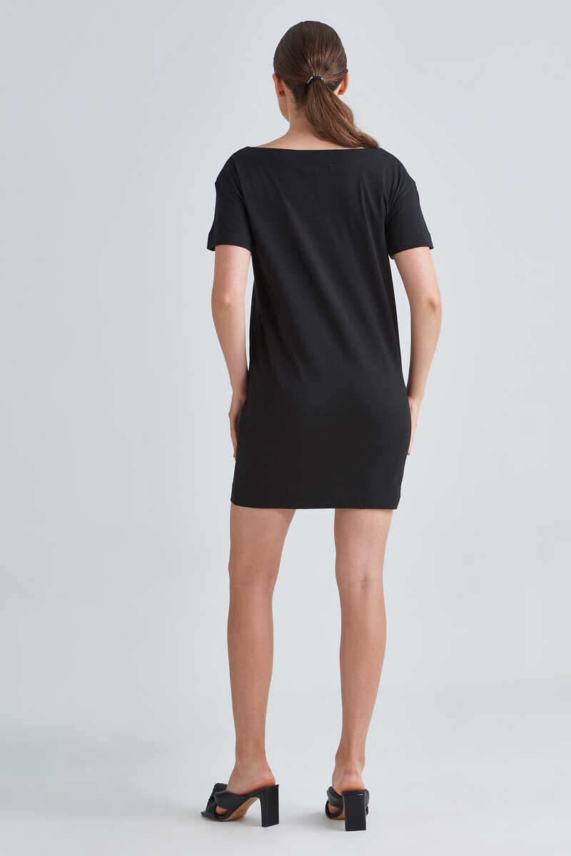 Love Moschino Yazılı Kadın Mini Elbise - 5