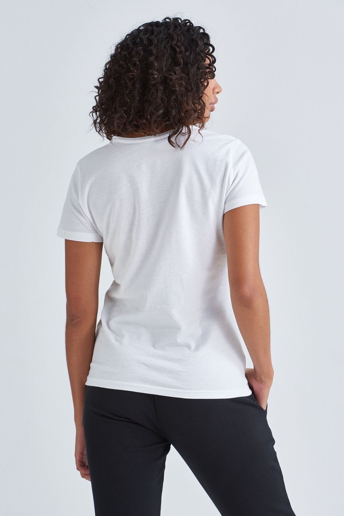 Love Moschino Yazılı Kadın T-Shirt - 8