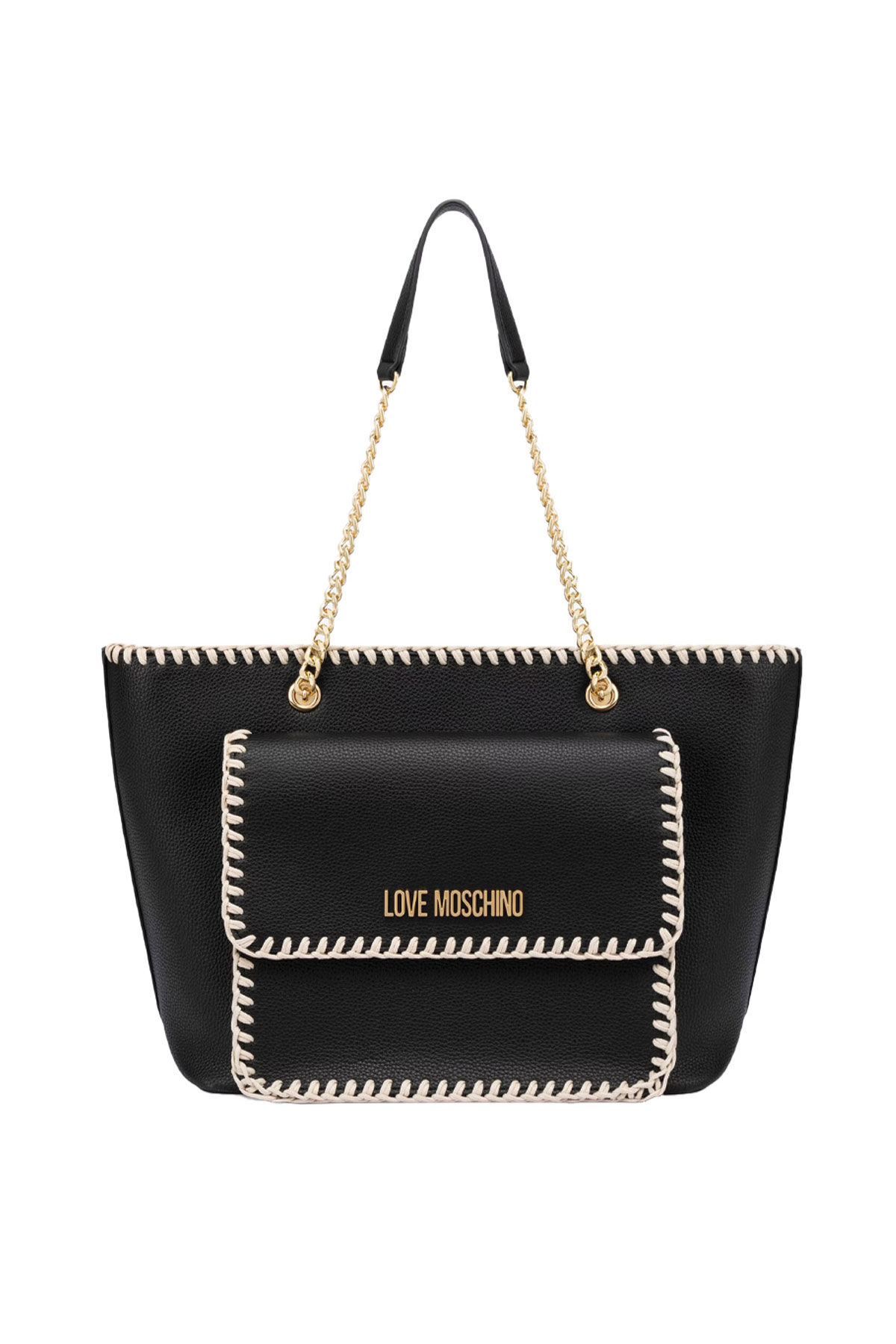 Love Moschino Zincir Detaylı Kadın Kol Çantası - 1