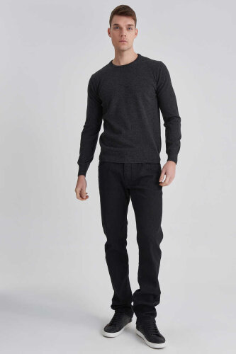 Manipur Erkek Bisiklet Yaka Kaşmir Kazak - Manipur