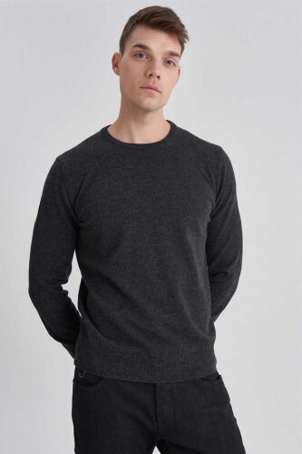 Manipur Erkek Bisiklet Yaka Kaşmir Kazak - 5