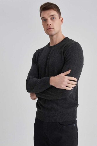 Manipur Erkek Bisiklet Yaka Kaşmir Kazak - 6