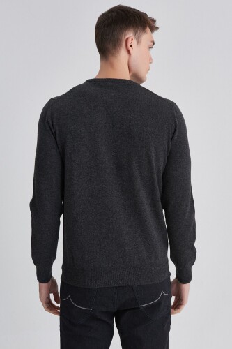 Manipur Erkek Bisiklet Yaka Kaşmir Kazak - 12