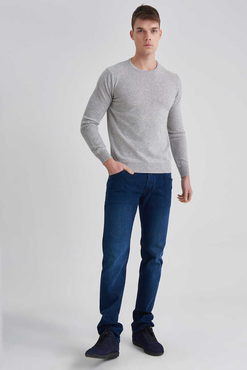 Manipur Erkek Bisiklet Yaka Kaşmir Kazak - 2