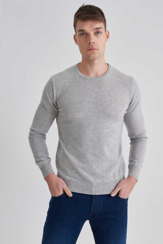 Manipur Erkek Bisiklet Yaka Kaşmir Kazak - Manipur