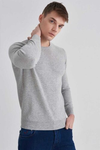 Manipur Erkek Bisiklet Yaka Kaşmir Kazak - 6