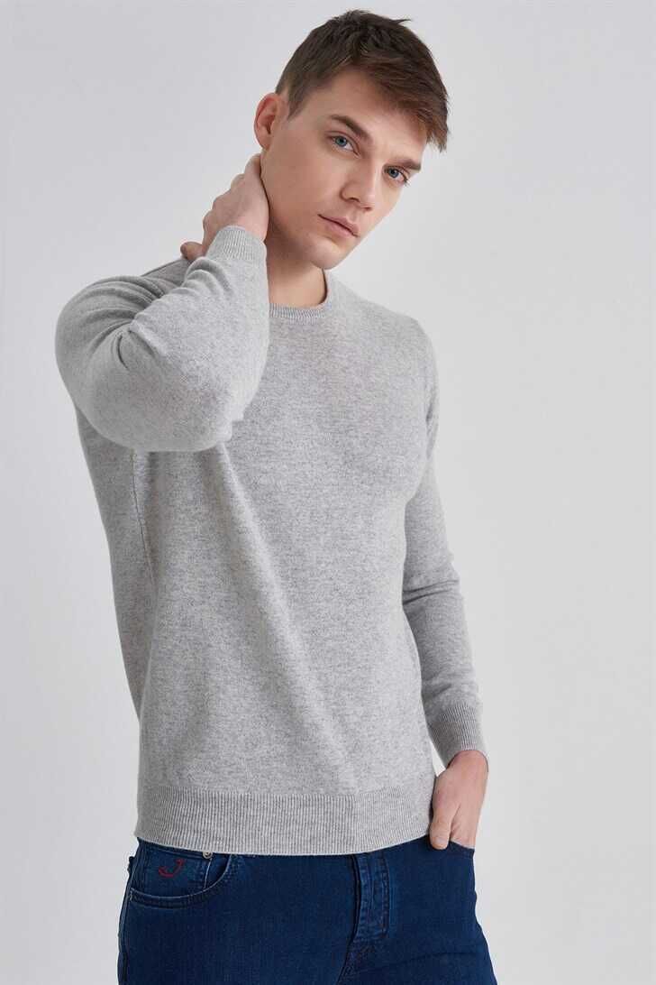 Manipur Erkek Bisiklet Yaka Kaşmir Kazak - 6