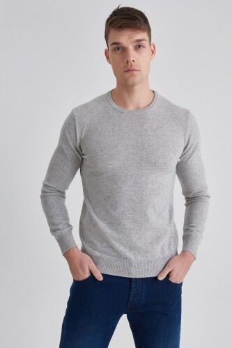 Manipur Erkek Bisiklet Yaka Kaşmir Kazak - 9