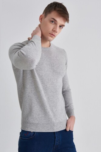 Manipur Erkek Bisiklet Yaka Kaşmir Kazak - 10