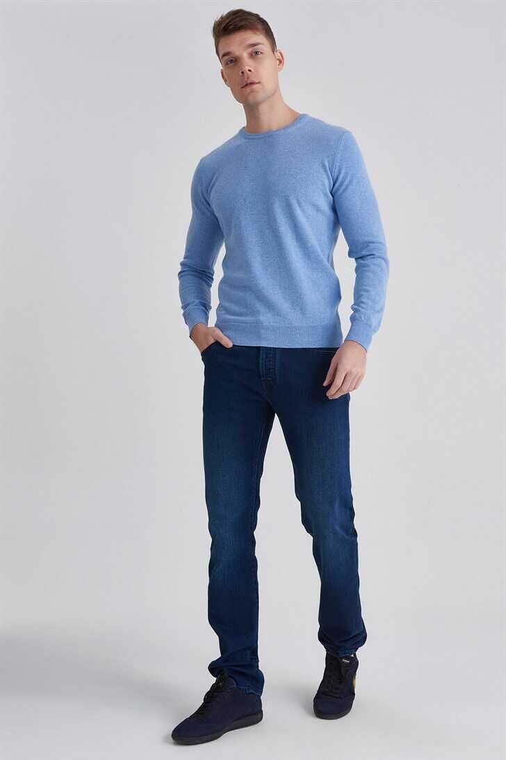 Manipur Erkek Bisiklet Yaka Kaşmir Kazak - 7