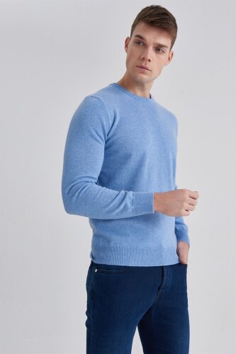 Manipur Erkek Bisiklet Yaka Kaşmir Kazak - 10