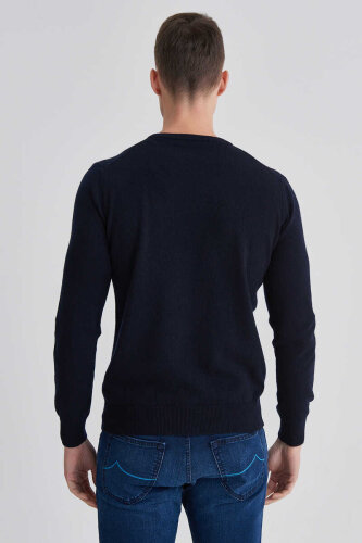 Manipur Erkek Bisiklet Yaka Kaşmir Kazak - 4