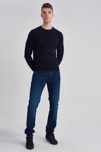 Manipur Erkek Bisiklet Yaka Kaşmir Kazak - 7